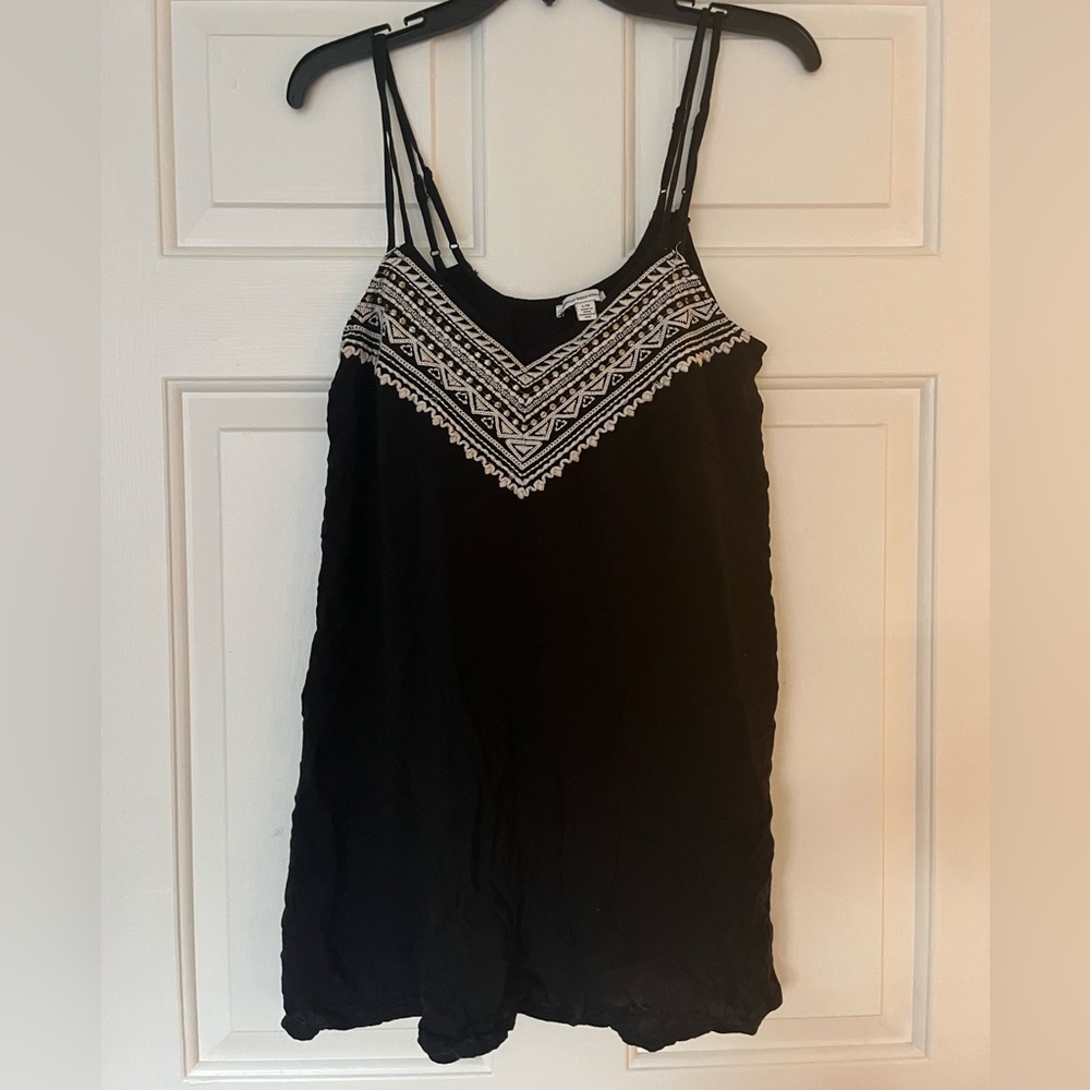 American Eagle Outfitters Black Embroidered Women's cover up